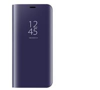 Dedux Cover Compatibile con Samsung Galaxy A71 Custodia Luxury Mirror Pelle Leather Magnetic Flip Stand Protective Cover Case for Samsung Galaxy A71, Viola Blu
