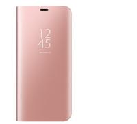 Dedux Cover Compatibile con Samsung Galaxy Note 10 Lite Custodia Luxury Mirror Pelle Leather Magnetic Flip Stand Protective Cover case for Samsung Galaxy Note 10 Lite, Oro rosa