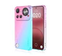 Dedux Cover per Nothing Phone 4a Pro 5G, Custodia Trasparente Gradiente Protettivo TPU Case, Ultra Sottile Rinforzo a quattro angoli Cover (Rosa/Verde)