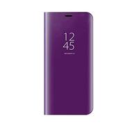 Dedux Cover Xiaomi Redmi Note 13 PRO Plus 5G / Redmi Note 13 PRO+ 5G Custodia Luxury Mirror Pelle Leather Magnetic Flip Stand Protective Cover Case for Xiaomi Redmi Note 13 PRO+ 5G, Viola