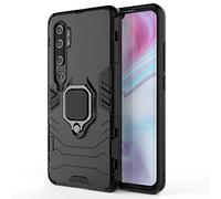 Dedux Custodia Compatibile con Xiaomi Mi Note 10/10 Pro, Supporto per Anello in Metallo [Supporto Magnetico per Auto] con Supporto ad Anello Custodia Cover. Nero