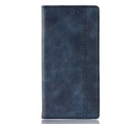 Dedux Portafoglio Custodia Cover Compatibile con LG k30 2019, Cover per Biglietti da Visita in Pelle Retro con Chiusura Magnetica Premium Pu Flip, Blu