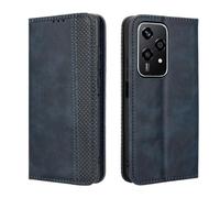 Dedux Portafoglio Custodia Cover per Honor 200 Lite, Cover Biglietti Visita Pelle Retro con Chiusura Magnetica Premium Pu Flip. Blu