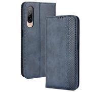 Dedux Portafoglio Custodia Cover per HTC Desire 22 PRO, Cover Biglietti Visita Pelle Retro con Chiusura Magnetica Premium Pu Flip. Blu