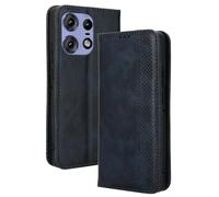 Dedux Portafoglio Custodia Cover per Motorola Edge 50 PRO, Cover Biglietti Visita Pelle Retro con Chiusura Magnetica Premium Pu Flip. Blu