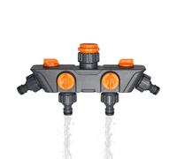 Dee - DeeTubo flessibile per acqua, connettore DeeOut, adattatore DeeTubo flessibile regolabile per Dee Irrigazione DeeGiardinaggio, Guarnizione DeeIrrigazione a 4 vie, deviatore per tubo Res