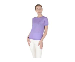 Dee Ocleppo, ,Tops ,Donna ,Viola ,L Cashmere Short Sleeve Top