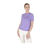 Dee Ocleppo, ,Tops ,Donna ,Viola ,M Cashmere Short Sleeve ART 003