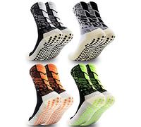 Dee Plus Antiscivolo-Calze da Calcio, Calzini Antiscivolo, Donna Uomo Colorate Calze Antiscivolo ABS di Cotone, Cuscinetti in Gomma, per Calcio Corsa Bici Ciclismo Escursionismo Basket Yoga