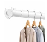 Dee.Romg Asta appendiabiti per armadio, 68-110 cm, diametro 32 mm, Bianco