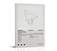 DEEBOW TOFUTO Deftones, poster decorativo da parete con pony bianco, stampa artistica su tela, poster decorativo moderno, per camera da letto, 40 x 60 cm