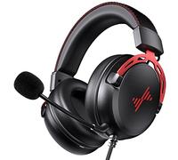 DEEBOX Cuffie da gioco per controller PS4, PC, Xbox One, PS5, con cancellazione del rumore, con microfono, suono surround, cuffie da gioco cablate per computer, laptop, Mac, Nintendo NES Games