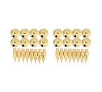 Deechate 16 paia di supporti isolanti in rame per altoparlanti, amplificatore, lettore DVD, registratore