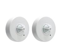 Deechate 2 sensori di movimento, 3 rilevatori a 360 gradi, sensore di movimento PIR, interruttore della luce 110-240 V per bagno