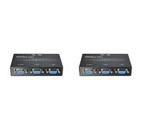 Deechate 2X 2 in 1 Out SVGA VGA 2 PORTE Un Monitor Due MANUALE COMMUTATORE SPLITTER