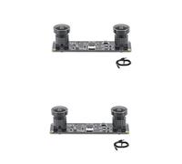 Deechate 2X Fotocamera USB VR Stereo 3D Sincrona 3840X1080P 4MP 60Fps Mini USB Modulo Doppia Fotocamera con Obiettivo Grandangolare da 130 Gradi
