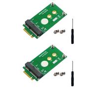 Deechate 2X Interfaccia NGFF M.2 B Key Alla Scheda Adattatore Wireless Mini PCI-e MPCIE per Modulo GSM 5G 4G 3G LTE NO Slot per Scheda SIM NANO