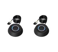 Deechate 2X Interruttore da Tavolo per Computer 1,8 M Scheda Madre PC Pulsante di Accensione LED Esterno di Prolunga Interruttore di Avvio Rotondo A