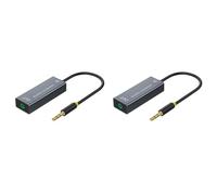 Deechate 2X Isolatore Audio da 3,5 mm, Isolatore di per Altoparlanti, per Audio Stereo per Auto, Filtro Antirumore, Isolatore di Rumore di Loop di Terra