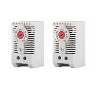 Deechate 2X KTO011 Normalmente Chiuso NC Regolatore di Temperatura Meccanico Regolatore Governo Termostato Din Rail, per Riscaldamento Uso