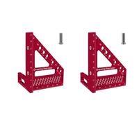 Deechate 2X Righello di Misurazione per Tracciare Fori Quadrati da Carpentiere per La Lavorazione del Legno con Strumento di Precisione per La Lavorazione del Legno con Perno Angolare