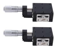 Deechate 2X Tavola Scorrevole con Spostamento Manuale Della Piattaforma con Binario di Guida Micrometrico per Asse X 40X40Mm (LGX40-C)