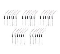 Deechate 30Pcs Wired Connettore 1.5V AAA Battery Holder Custodia in Plastica Scatola di Immagazzinaggio Nero