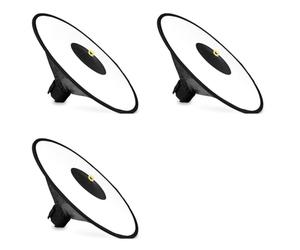 Deechate 3X Cinghia Riflettente con Diffusore Speedlite Stile Portatile Pieghevole Softbox Rotondo Universale da 44 cm per Flash della Fotocamera
