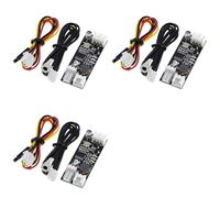 Deechate 3X Singolo 12V 0.8A DC PWM 2-3 Fili Ventola di Controllo della Temperatura Regolatore di velocità Modulo di Riduzione del Rumore del Computer