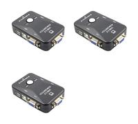 Deechate 3X Switch KVM Switch VGA Un 2 Porte Switcher Mouse KVM USB 2.0 Tastiera 1920X1080 Switch di Condivisione Box Splitter Vga