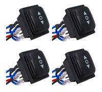 Deechate 4X Interruttore di Inversione di Polarità Momentaneo, Attuatore Motore di Controllo Impermeabile, Interruttore A Levetta A 6 Pin e 3 Posizioni