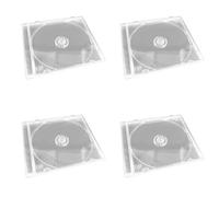 Deechate 4X per CD/Dvd in Plastica Trasparente, Pezzo Unico, Organizer per La Conservazione di Dischi, Album, Protezione dei Supporti Multimediali