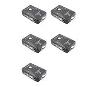 Deechate 5X Switch KVM Switch VGA Un 2 Porte Switcher Mouse KVM USB 2.0 Tastiera 1920X1080 Switch di Condivisione Box Splitter Vga