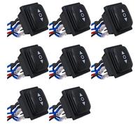 Deechate 8X Interruttore di Inversione di Polarità Momentaneo, Attuatore Motore di Controllo Impermeabile, Interruttore A Levetta A 6 Pin e 3 Posizioni