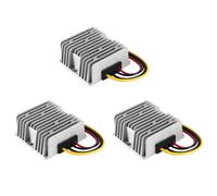 Deechate Convertitore di tensione DC 12/24 V a DC 48 V 5 A 240 W, trasformatore di tensione DC/DC, impermeabile, 3 pezzi