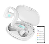 Deedlite Meacode Auricolari Traduttore AI Simultaneo, 144 Lingue, Funzione Offline, Cancellazione Rumore, Design Open-Ear Comodo (Bianco)