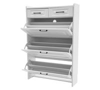 DeeDuud Scarpiera con scarpiera girevole per 16-20 paia di scarpe, scarpiera in legno, scarpiera, ingresso e soggiorno, 80 × 24 × 120 cm