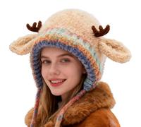 Deee Deee Dee Dee Dee - Cappello in pile a maglia calda invernale | per donne, ragazze, ragazzi, viaggi, vacanze, attività all'aria aperta, Kaki, Consulte la descripción