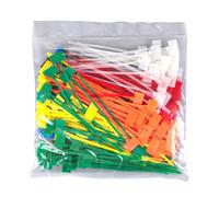 Deee - Set di 250 fascette per cavi resistenti, in nylon, autobloccanti, con chiusura lampo con etichetta Dee cordino, 7 colori, per data center, industriale, casa, ufficio, scuola, stanza Dee Class
