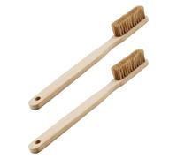 deegbbyi 2 Pezzi Climbing Brush, Spazzole per La Pulizia Boulder con Manico, Spazzola Arrampicatas Sostenibile in Bambù, Spazzola per la Polvere, Accessori Attrezzi per Arrampicata, per Arrampicata