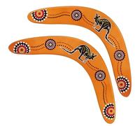 deegbbyi 2 Pezzi Il Boomerang, Il Boomerang Volante in Legno a Forma di V, Forma Classica, Gioco di Lancio per Bambini, per Bambini, Adulti, Famiglia Gioco all'Aria Aperta Giocattolo Sportivo