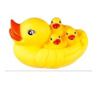 deegbbyi 4 Pezzi Giocattoli da Bagno, Paperelle per Bagnetto, Anatre Che Scricchiolano, Galleggiante Anatra da Bagno, Giocattolo d'acqua Della Doccia Interattiva per Bambini Ragazz