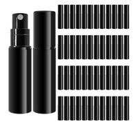 deegbbyi 50 Pezzi Porta Profumo da Viaggio Ricaricabile, Atomizzatore di Profumo, Boccetta Fragranza Ricaricabile, Porta Aroma da Viaggio, Portable Nebulizzatore Aroma per Viaggi (Nero)