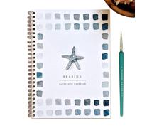 deegbbyi Quaderno di Lavoro ad Acquerello, Libro per Pittura ad Acquerello, Libro di Lavoro in Watercolor per Principianti, con Penna a Gancio, Regalo per Adolescenti e Adulti