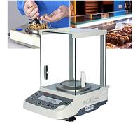 DEEguess Bilancia da Laboratorio di Precisione (0,0001 G), con Parabrezza/Bilancia Analitica Bilancia da Laboratorio Digitale, Correzione Interna Automatica, per Farmacia,220g/0.1mg