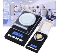DEEguess Bilancia Elettronica Oro 0,001 G, Precisione 0,001 G/Analitica Digitale di Precisione da Laboratorio, Portatile/con Parabrezza, Varie Funzioni,20g/0.001g