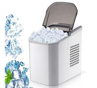 DEEguess Macchina per Cubetti di Ghiaccio, Macchine per La Produzione di Ghiaccio, con Paletta per Ghiaccio E Cestello, 10-12 kg / 24 Ore, per Feste in Bar Ufficio Cucina Domestica 220V