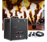 DEEguess Macchina per L'Atmosfera Ad Effetto Scenico, Altezza della Fiamma: 1-3 Metri, modalità di Controllo: D mx512, con Canali Sicuri, Crea Un'Atmosfera Infuocata,3spouts