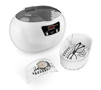 DEEguess Pulitore Ad Ultrasuoni da 600 Ml con Timer LCD Digitale, Lavatrice Professionale per La Pulizia dei Gioielli per La Pulizia di Occhiali, Collane, Orologi, Anelli,Grey