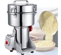 DEEguess Smerigliatrice Elettrica per Cereali, Frantoio in Polvere per Farina, 70-2000 G/Volte Mulino Superfine con Macinazione Ad Alta velocità,per Spezie/Cereali/Chicco di caffè/Erbe/Noci